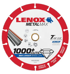 LENOX Tools METALMAX Cut Off Wheel, Diamond Edge, 7-Inch x 7/8-Inch (1972924)