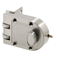 Prime-Line Defender Security U 10817 Deadlock, Jimmy-Resistant, Single Cylinder Door Lock with a Satin Nickel Finish (Single Pack)