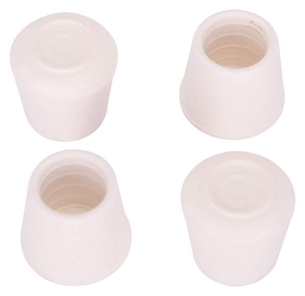 MINTCRAFT FE-50642-B Rubber Leg Tip, 5/8-Inch, White