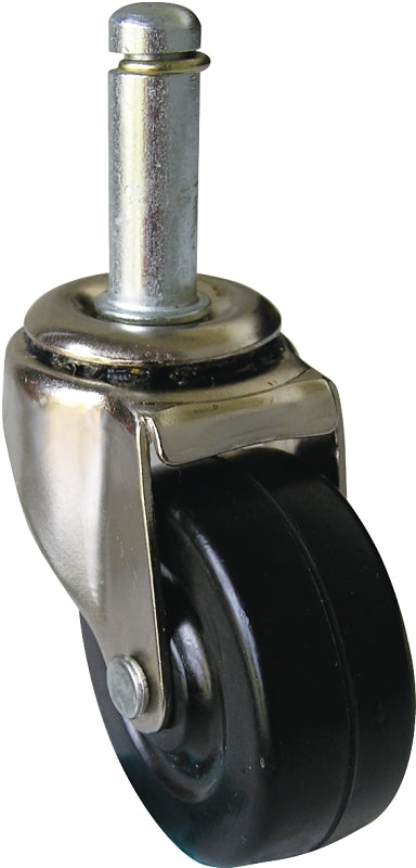 Shepherd Hardware 9193 2-Inch Wheel, Stem Caster with 7/16-Inch Stem Diameter, 80-lb Load Capacity