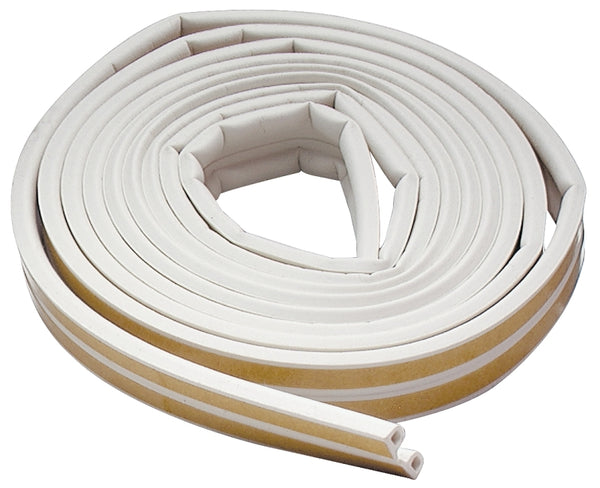 M-D Building Products 2576 M-D 0 All Climate P-Profile Subzero Weather-Strip, 17 Ft L X 3/8 in W 7/32 in T, Epdm Rubber, White 02576