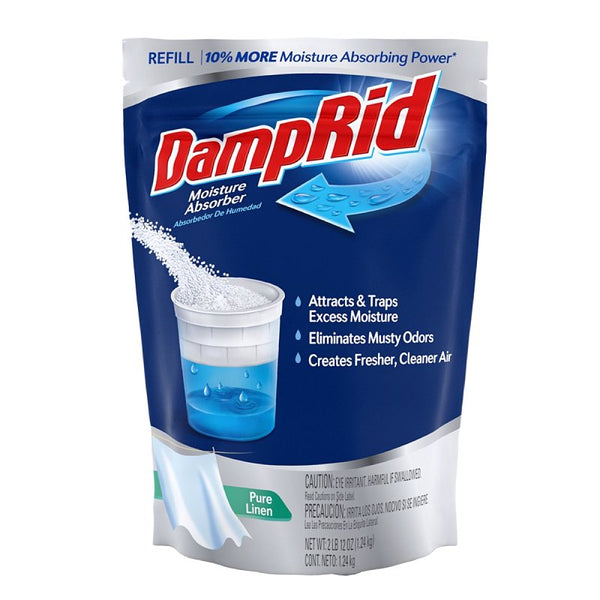 DampRid Moisture Absorber Refill Pure Linen Scent 44 oz FG30PLSB