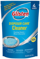 Glisten Garbage Disposer Cleaner and Freshener, Sink Disposal Odor Eliminator with Foaming Action, Lemon Scent, 4 Packets DP06N-PB