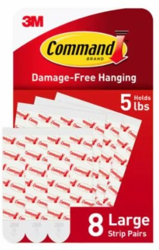 Command Strips Lg White [Case of 6] 17023-8ESF