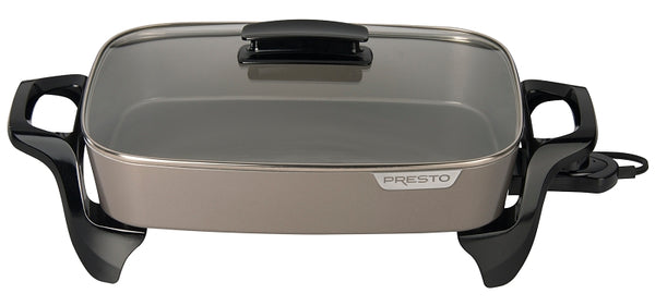 Presto, Grey Ceramic 06856" Electric Skillet, 16"