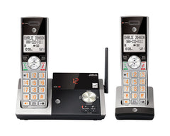 VTech AT&T DECT 6.0 2 handsets Digital Cordless Answering System Silver CL82215