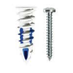 Cobra #6 WallDriller Plus Anchors - with Screws, 4 Pack 071PS