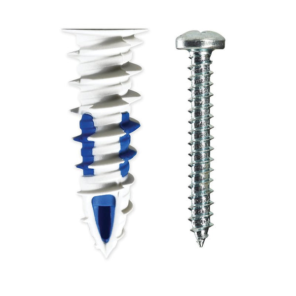 Cobra #12 WallDriller Plus Anchors - with Screws, 4 Pack 074PR