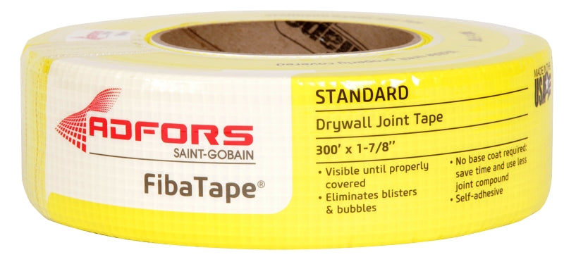 Saint-Gobain ADFORS FDW6590-U FibaTape Drywall Joint Tape, 1-7/8-Inch x 300-Feet, Yellow