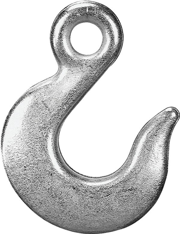 DayMark Campbell T9101624 Grade 43 Forged Steel Eye Slip Hook, Import, Zinc Plated, 3/8" Trade, 5400 lbs Working Load Limit, (Pack of 10)