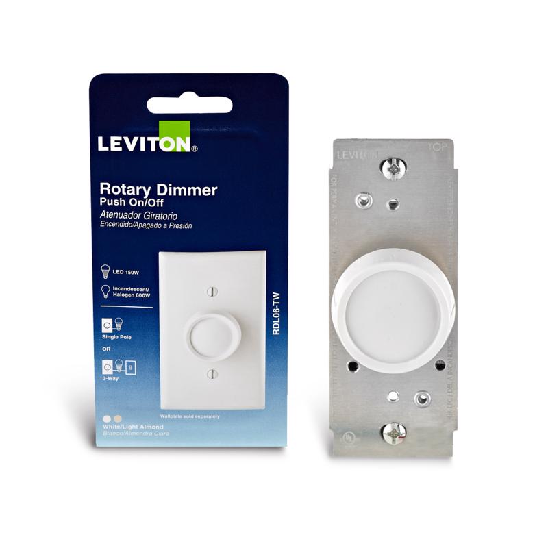 Leviton R00-RDL06-0TW Dimmer, No Size, White/Light Almond