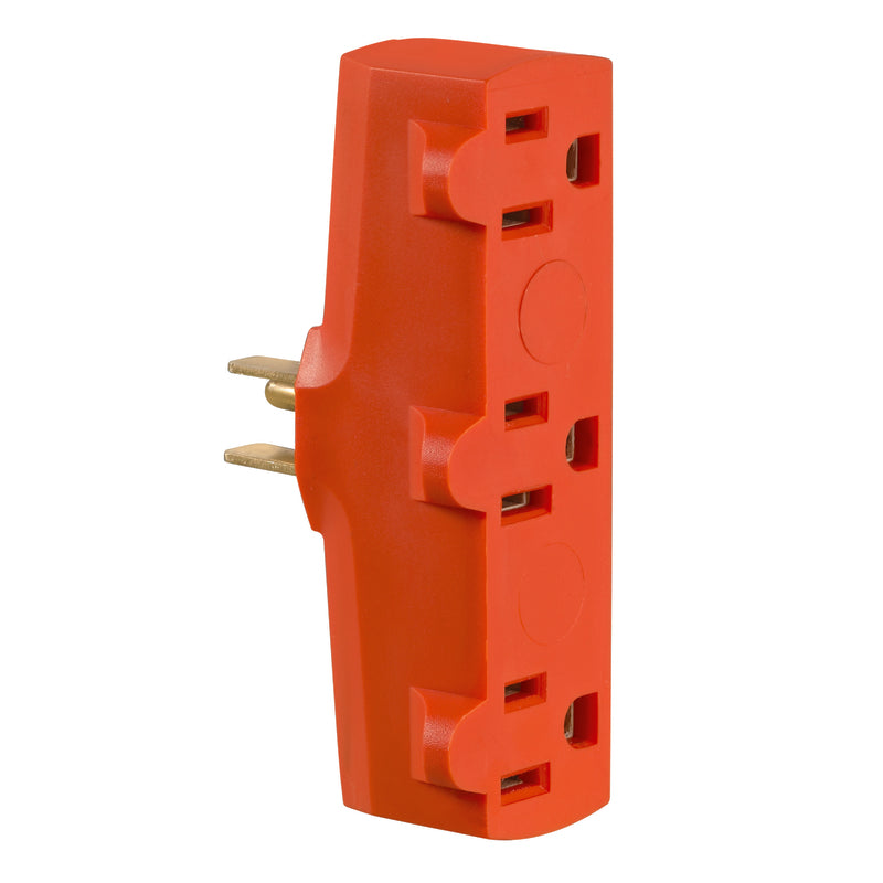 Leviton R52-00699-000 Triple Tap Plug-In Outlet Adapter