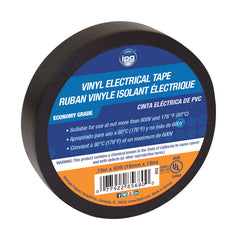 Intertape IPG .75 in. W x 60 ft. L Black Vinyl Electrical Tape 602