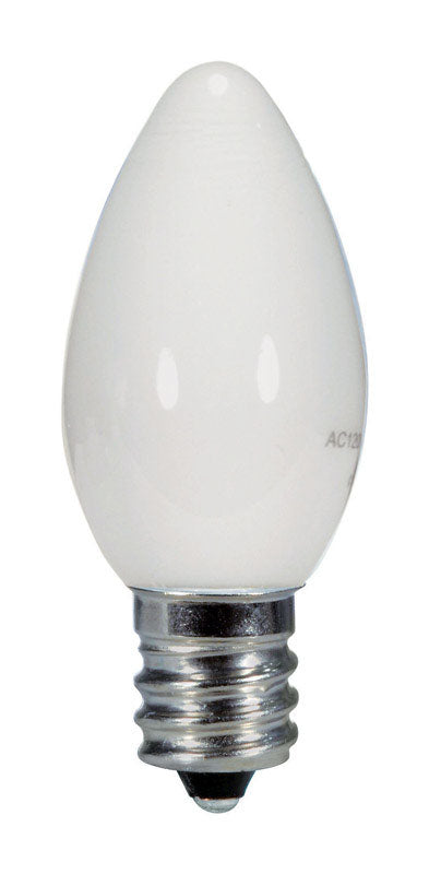 Satco S9157 0.5W C7/WH/LED/120V/CD