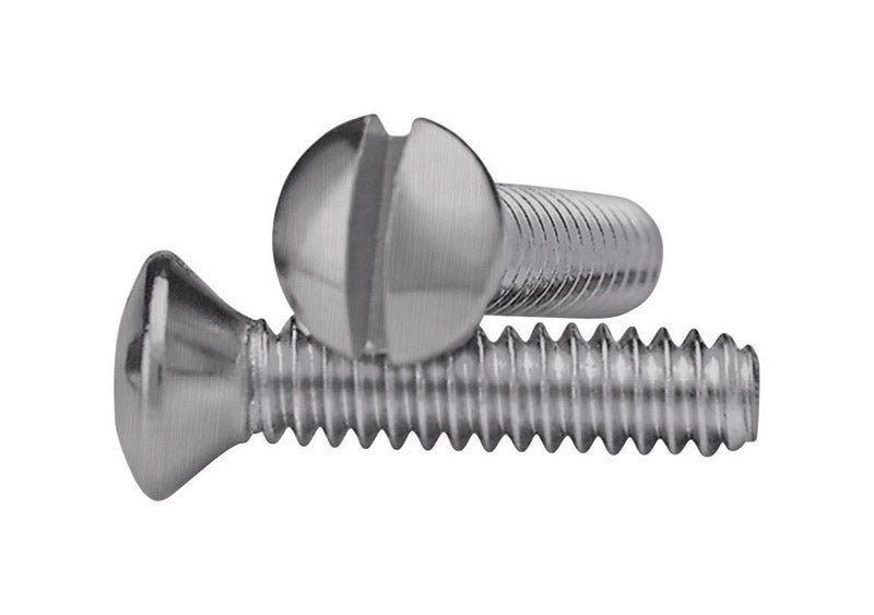 Amerelle PSN, 1/2", Nickel 1/2 Inch Wallplate Screws, 10 Pack