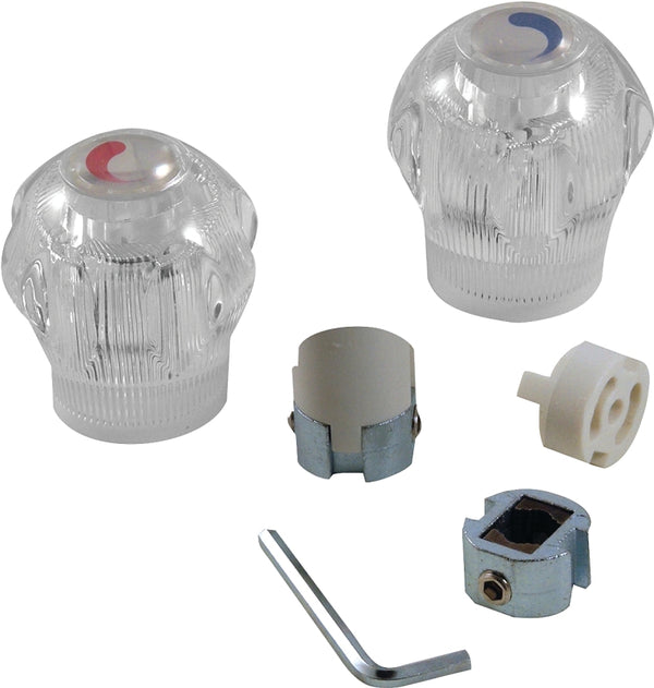 Danco Manufacturers Direct for Universal Clear Bathroom, Tub and Shower Faucet Handles 80014