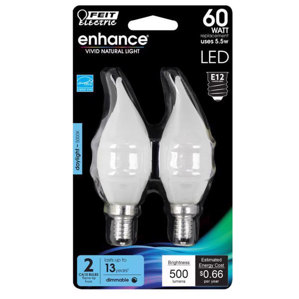 Feit Electric Bulb LED FLM FRS 5.5W2PK BPCFF60950CAFL2