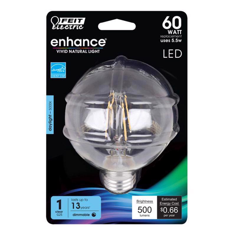 Feit Electric BPG2560/950CA/FIL BPG2560/950CA/FIL/RP led Bulb, 4.5" H x 3.1" D, Product Specific