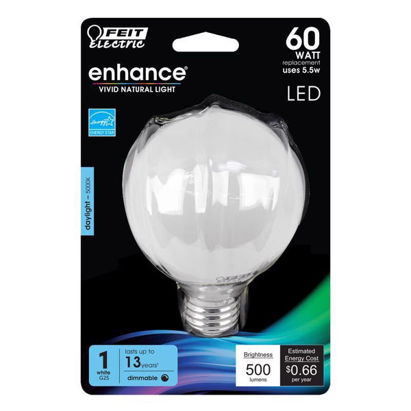 FEIT Electric BPG2560W950CA/FIL/RP 40W G25 Bulb BPG2560950CAFLR