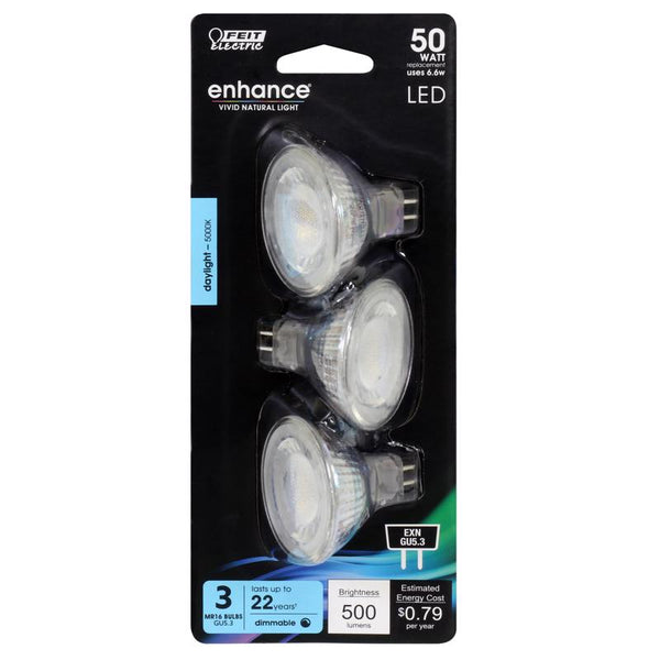 Feit Electric Bulb Led Mr16 500l 6.6w BPEXN/950CA/3