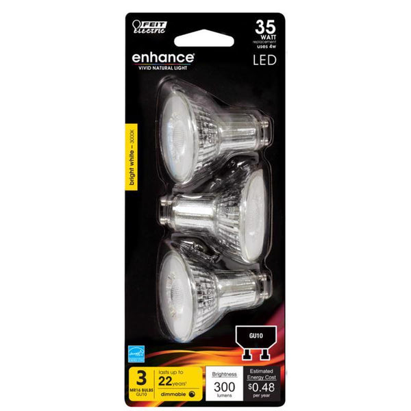 Feit Electric LED MR16 GU10 Bw 35W 3PK MR16GU10930CA3