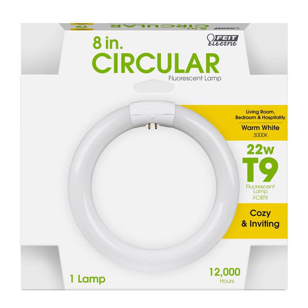 Feit Electric 017801008623 Bulb Fluor Cir Ww 4Pin 8In 22W, No Size, No Color FC8T9/WW