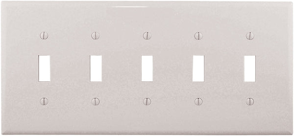 Cooper Wiring 5g Toggle Plate - White PJ5W