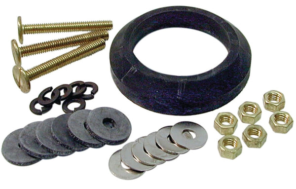Danco Perfect Match, Inc. 88913 Tank to Bowl Repair Kit, for Use with Mansfield Het Toilets, Galvanized Steel, White