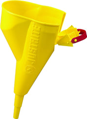 Justrite 11202Y Polyethylene Funnel For Use With The Type I Metal Safety Can. Easy-to-fill, Easy-to-pour, .5 x 11.25 inch (25 x 356mm) Size