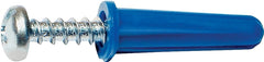 Midwest Fastener 10410#6-8 x 3/4" Plastic Drywall Anchors with Screws - 75 per Package