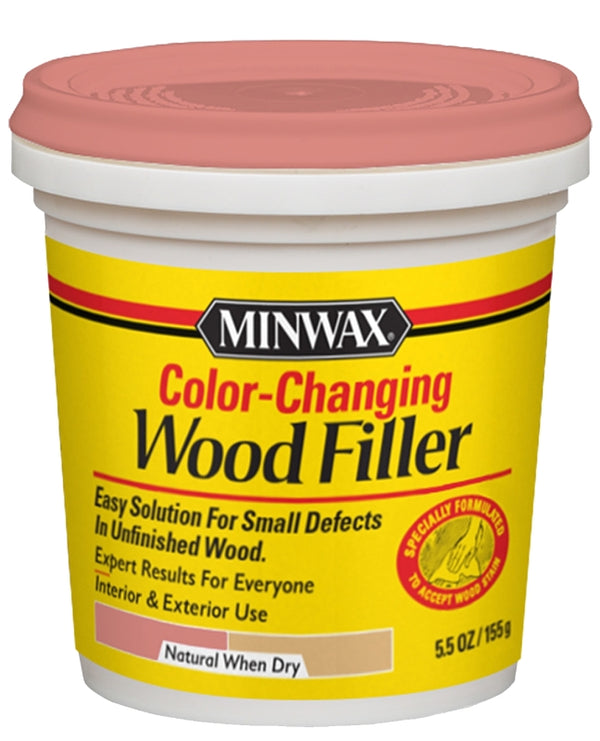 Minwax 448600000 Color Changing Wood Filler, 5.5 oz