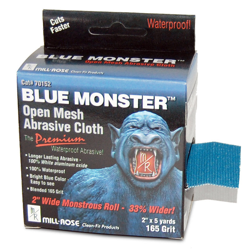Mill-Rose 70152 Millrose Monster Premium Roll Abrasive Cloths, 2" 5-Yard, Blue