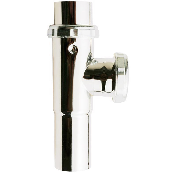 Plumb Pak PP17CP Center Outlet Tee and Tailpiece, 1-1/2 in, Slip/Direct, 1-1/2", Chrome