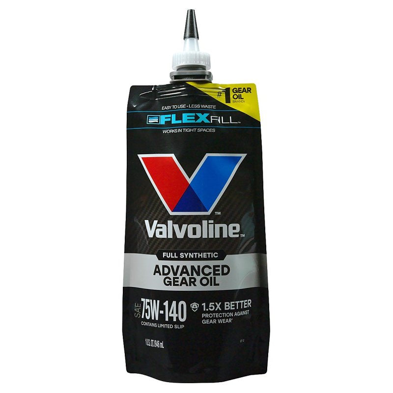 Valvoline FlexFill Advanced Full Synthetic 75W-140 Gear Oil 1 Quart Pouch