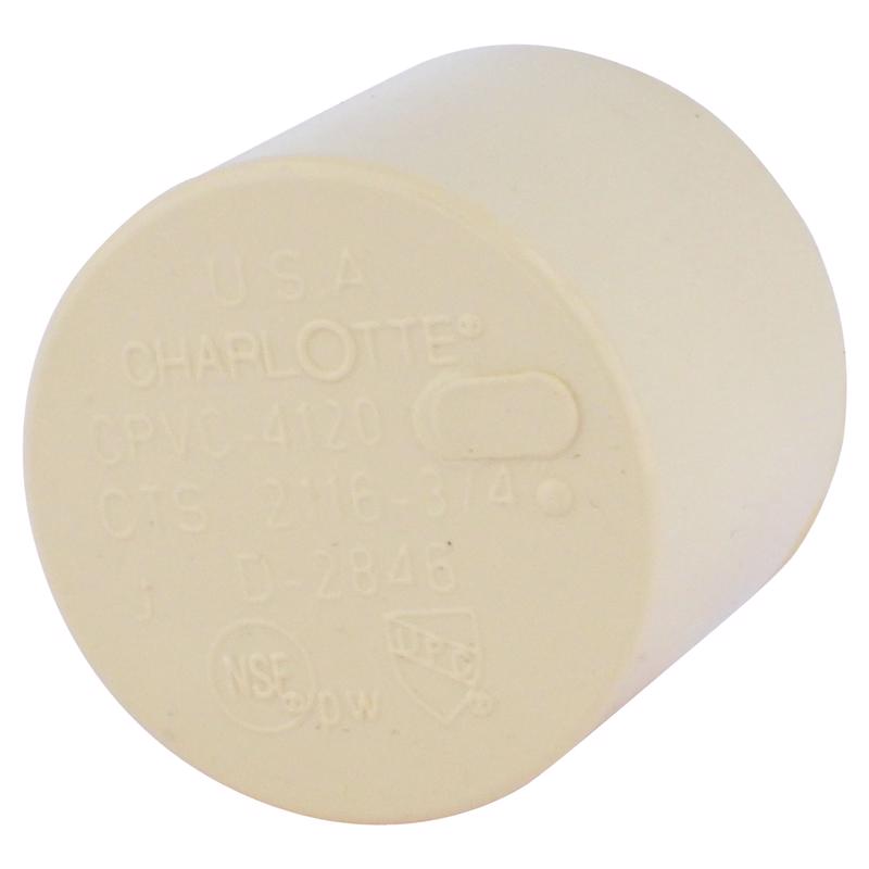 Charlotte Pipe FlowGuard 3/4 in. Hub CPVC Cap