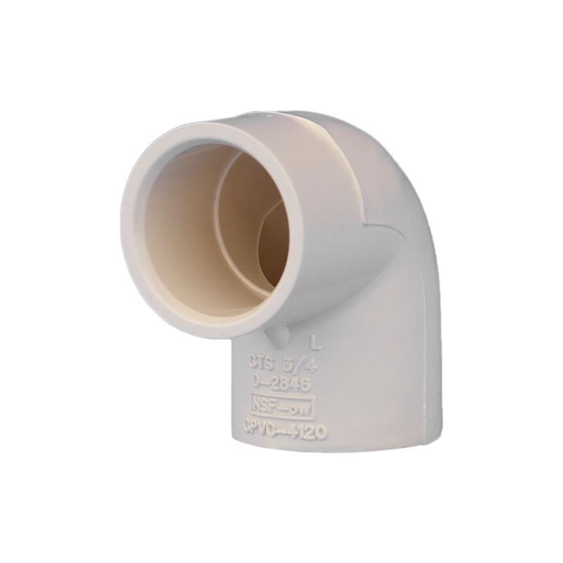 Charlotte Pipe FlowGuard 3/4 in. Hub x 3/4 in. Dia. Hub CPVC 90 Degree Elbow