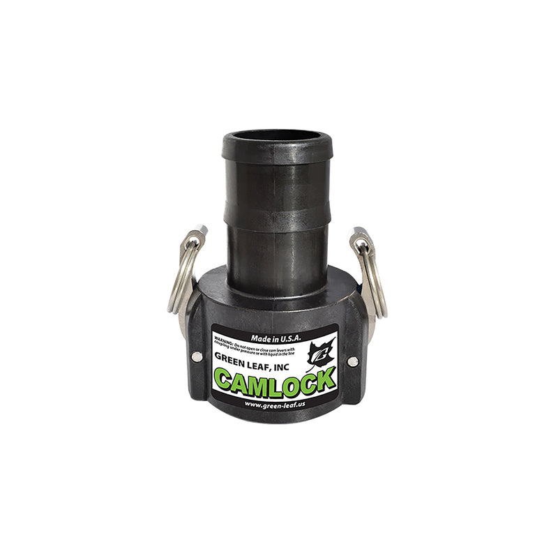 Green Leaf GLP 150 C NL Series Polypropylene Gator Lock Cam Lever Coupling, Non-Locking, 1 1/2" Female Coupler/Hose Shank