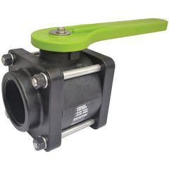 Green Leaf V204FP Polypropylene Bolted Ball Valve, Full Port, 2" NPT Female