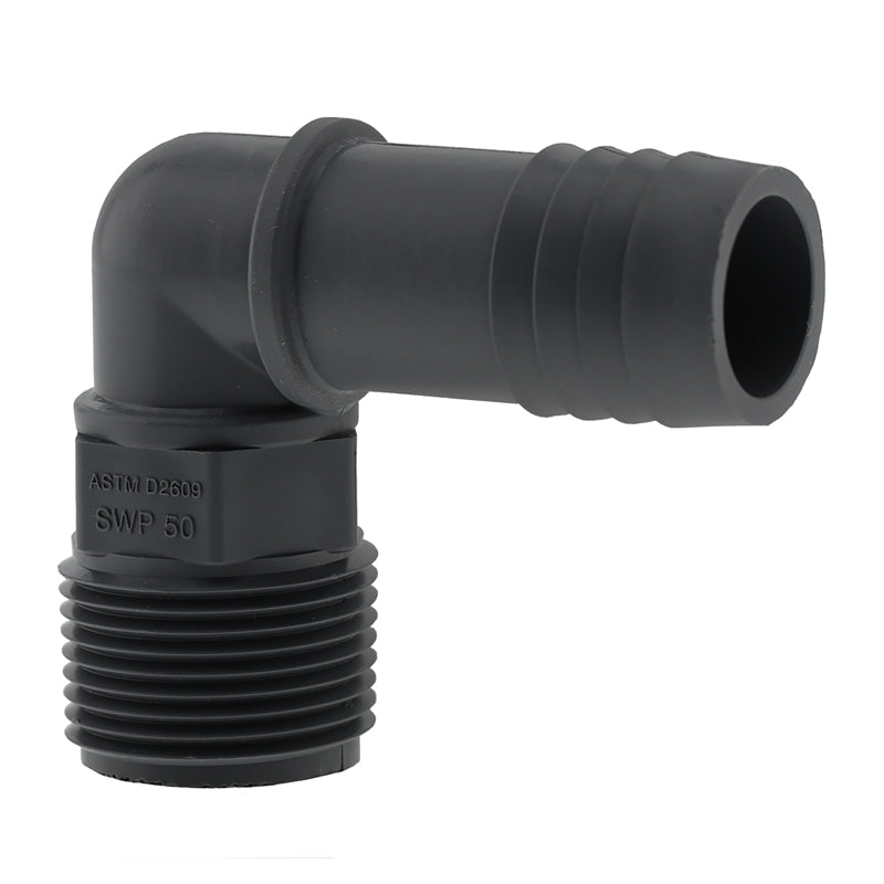 Pipe Fitting Insert Elbow, Male, 1-In.
