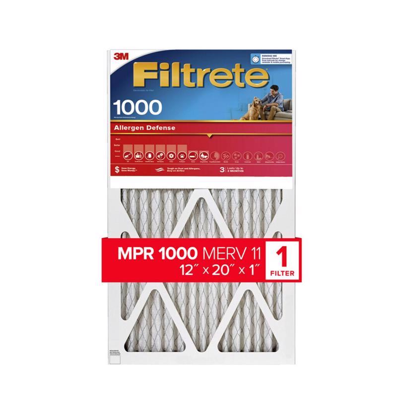 Filtrete 3m Co. AIR FLTR 12X20X1 1000MPR