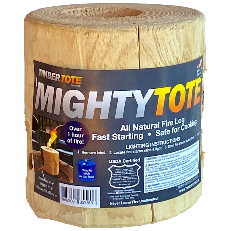 Mighty Tiny Torch Small One Log Campfire Camping Cooking Camp Fire Wood Log with Fire Start Stick