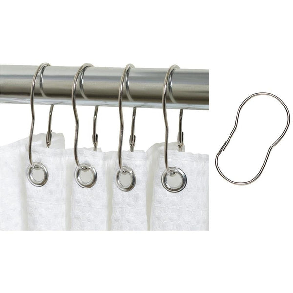 Zenna Home ZENITH/BATHWARE 90SS 12PK CHR Wire Shower Hook