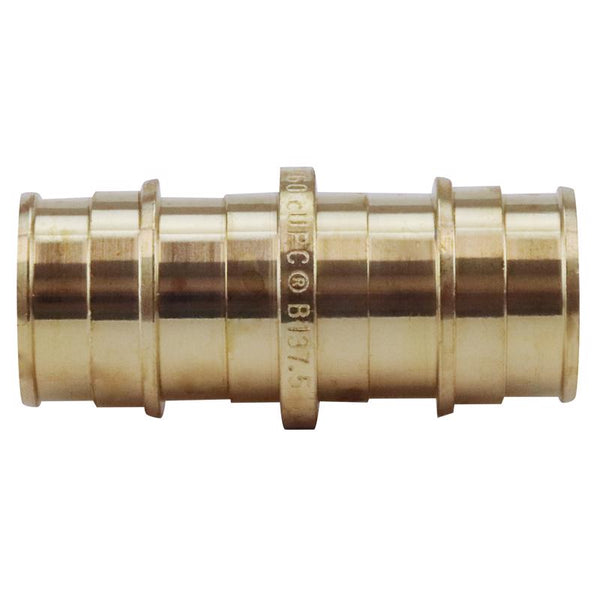 CONBRACO Apollo 3/4 in. Expansion PEX in to X 3/4 in. D Barb Brass Straight Coupling EPXC3434