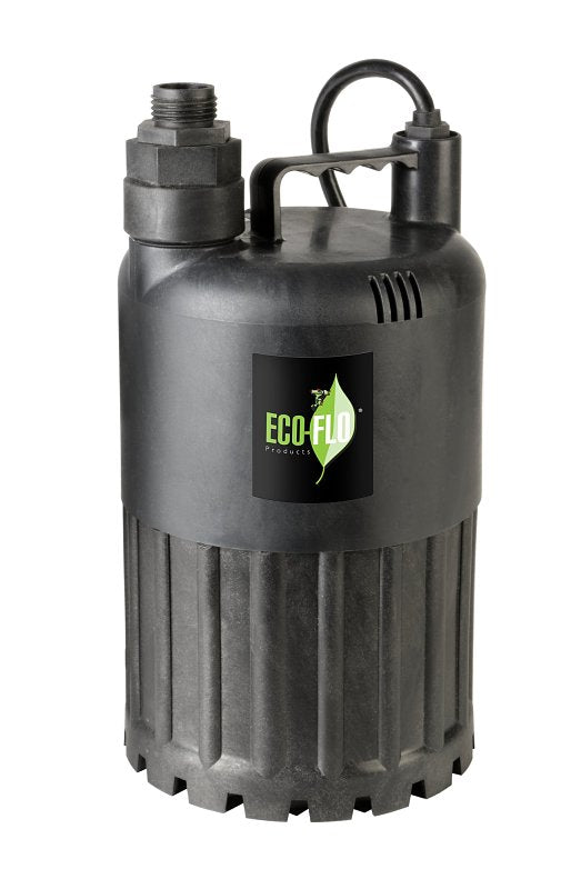 ECO-FLO Products SUP80 Manual Submersible Utility Pump, 1/2 HP, 3,180 GPH