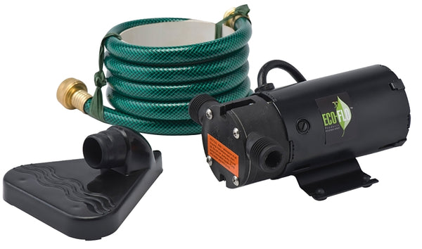 ECO-FLO Products PUP61 Portable Electric Water Transfer Pump Kit, 1/12 HP, 360 GPH