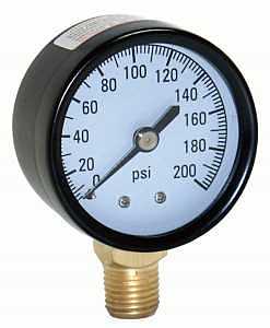 WATER SOURCE M2002-4L 200LB Pressure Gauge