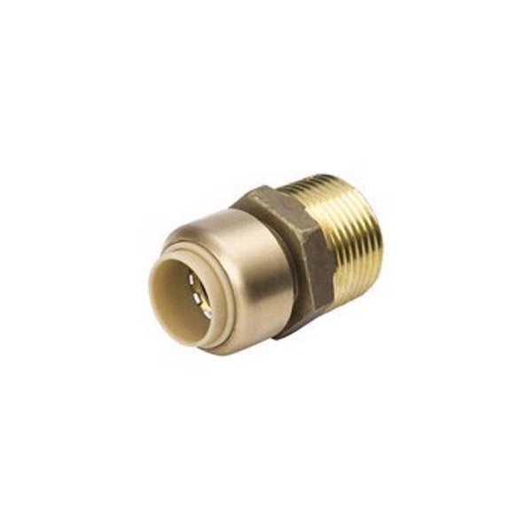 B&K Proline Push to Connect 1/2 in. PTC X 3/4 in. D MPT Brass Reducing Adapter 6630-134