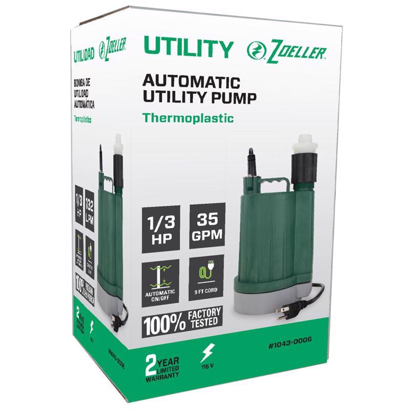 1/3HP Automatic Utility Pump