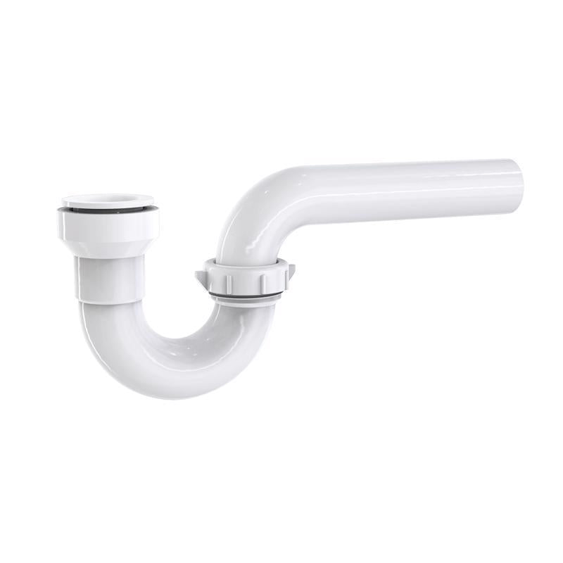 Keeney Insta-Plumb Push Fit P Trap 1-1/2 in. - Push to Install and Press to Release, White