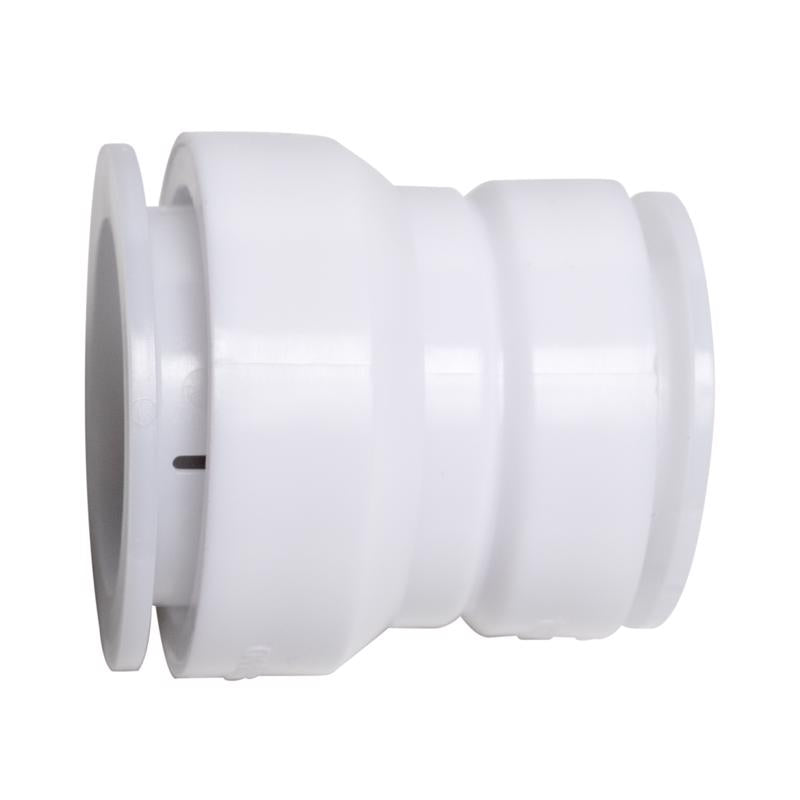 Keeney Insta-Plumb 1-1/2 in. Push Fit to Connect Marvel Trap Adapter, White